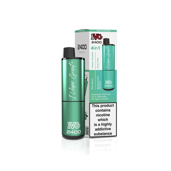 IVG 2400 4 in 1 Multi Flavour Menthol Edition